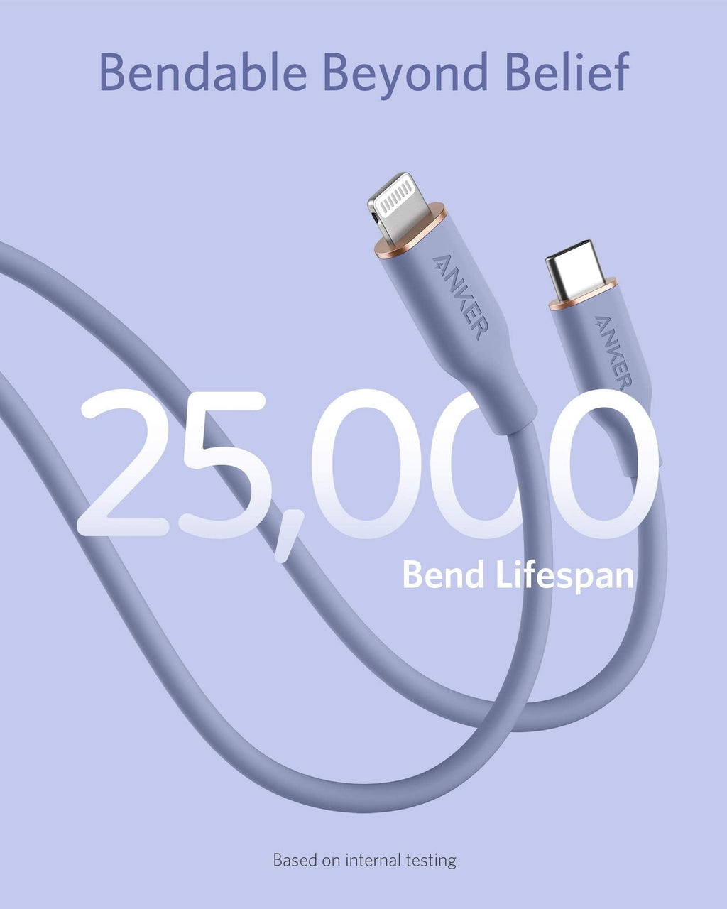 Refurbished Anker 641 USB-C to Lightning Cable (Flow, Silicone)