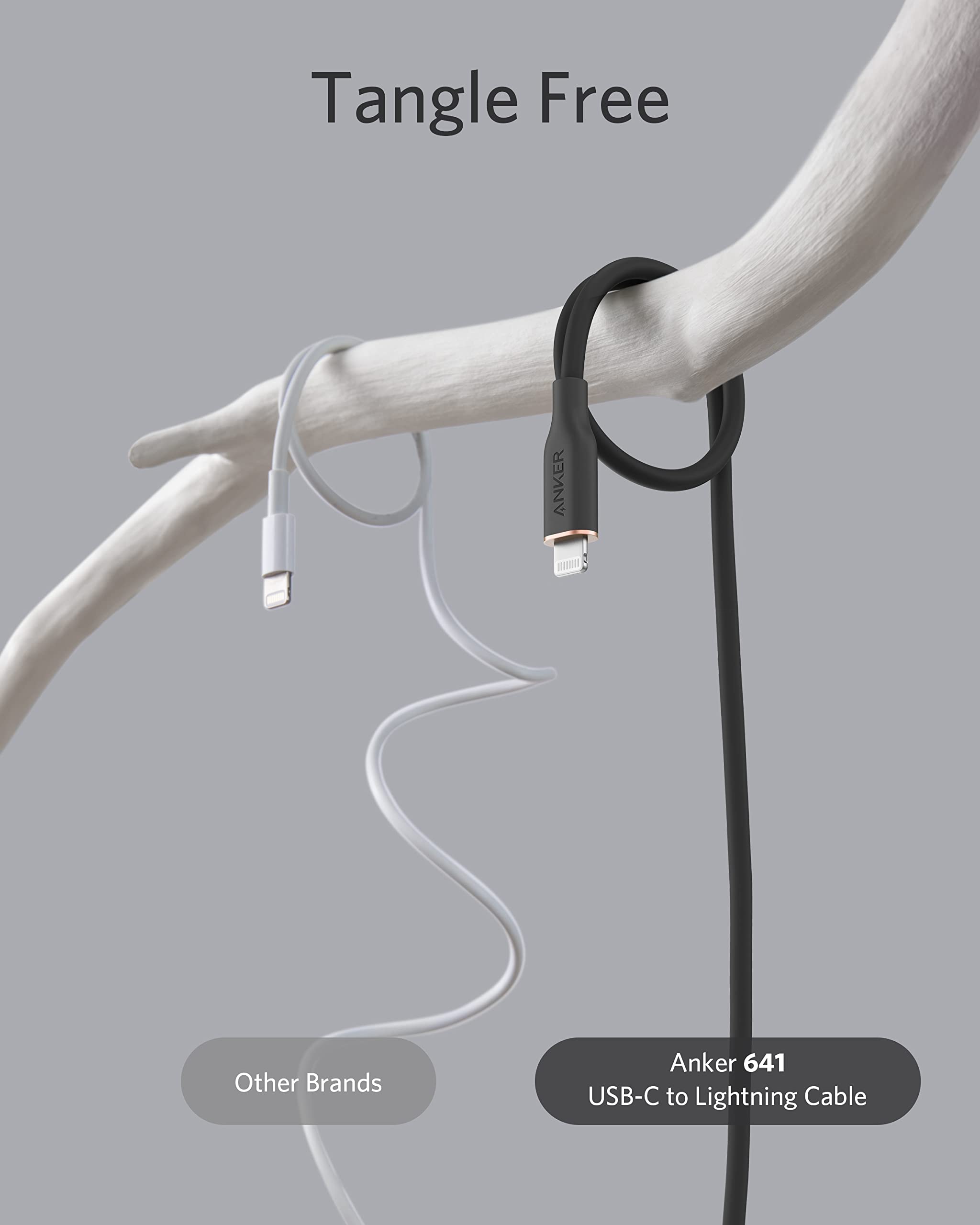 Refurbished Anker 641 USB-C to Lightning Cable (Flow, Silicone)