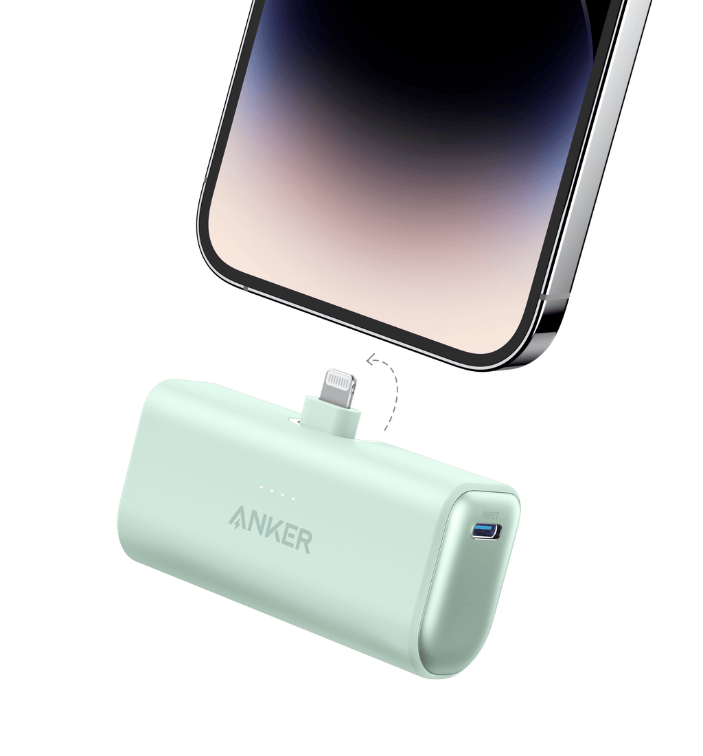 Anker Nano Power Bank (12W, Built-In Lightning Connector)-boa