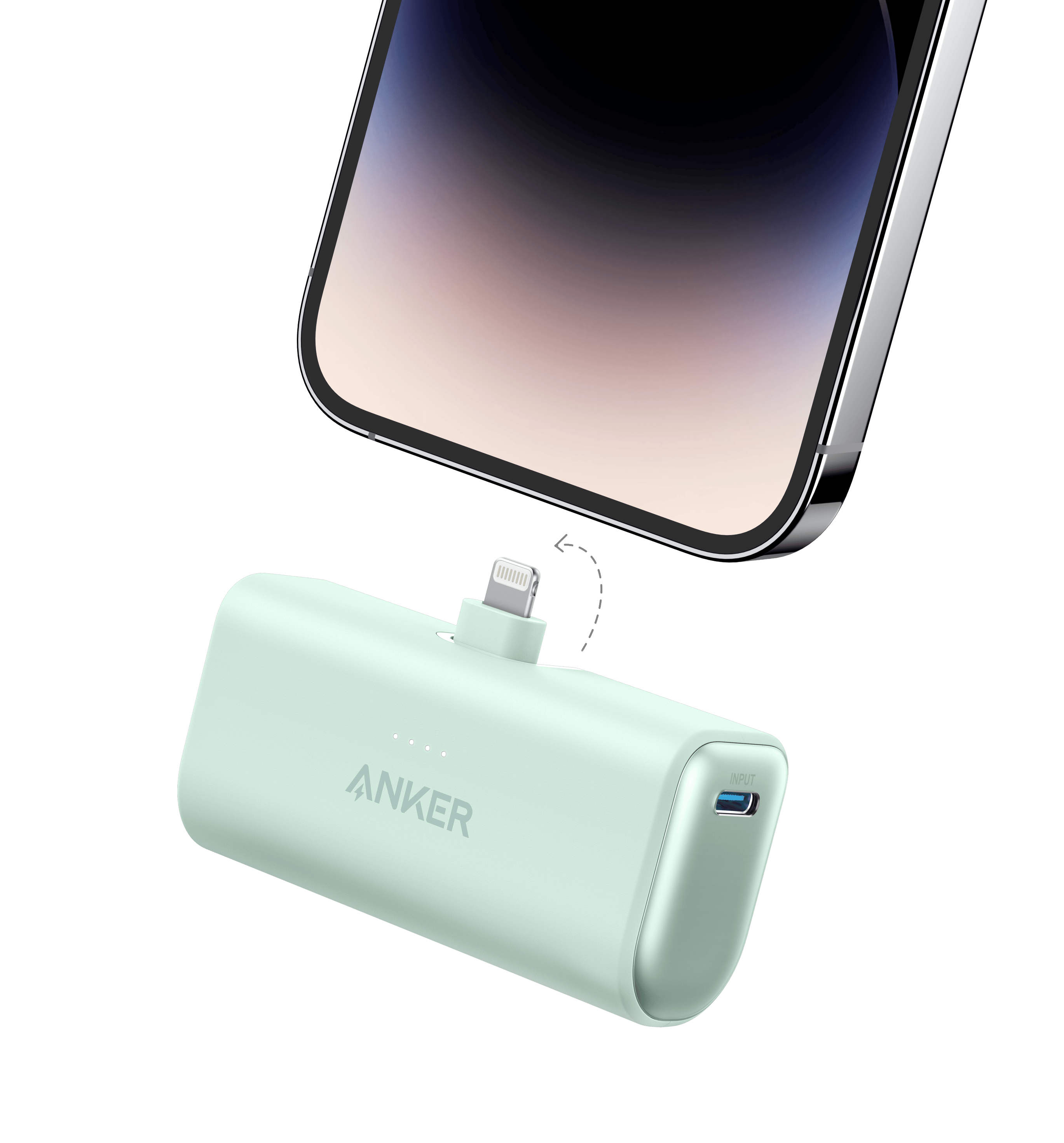 Anker Nano Power Bank (12W, Built-In Lightning Connector)-boa