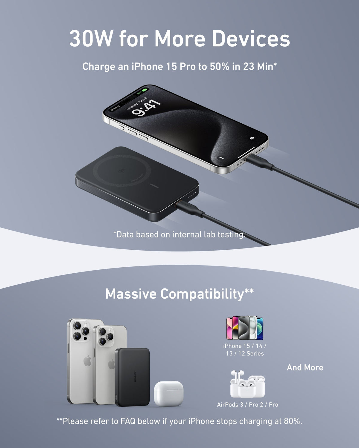Anker MagGo Power Bank (10K, Slim) | Customizable