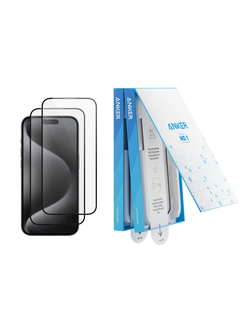 Anker Screen Protector Kit (HD, 2-Pack)