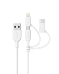 Anker 321 USB-A to Lightning Cable (3 ft 3-in-1)