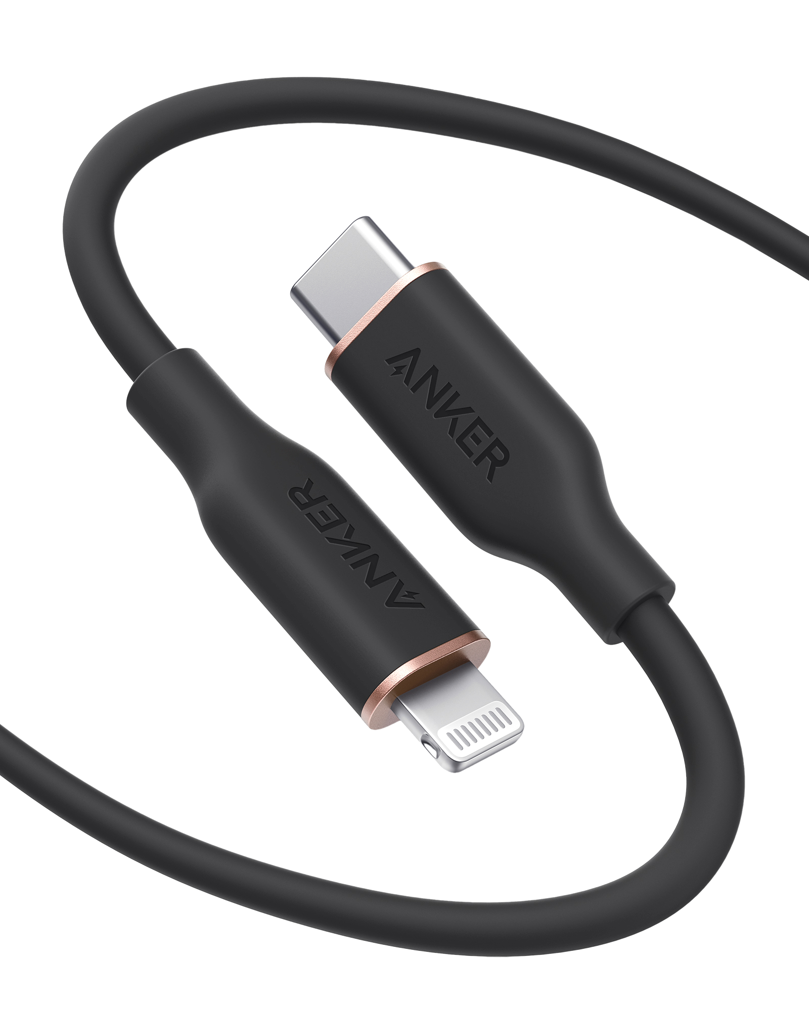 Refurbished Anker 641 USB-C to Lightning Cable (Flow, Silicone)