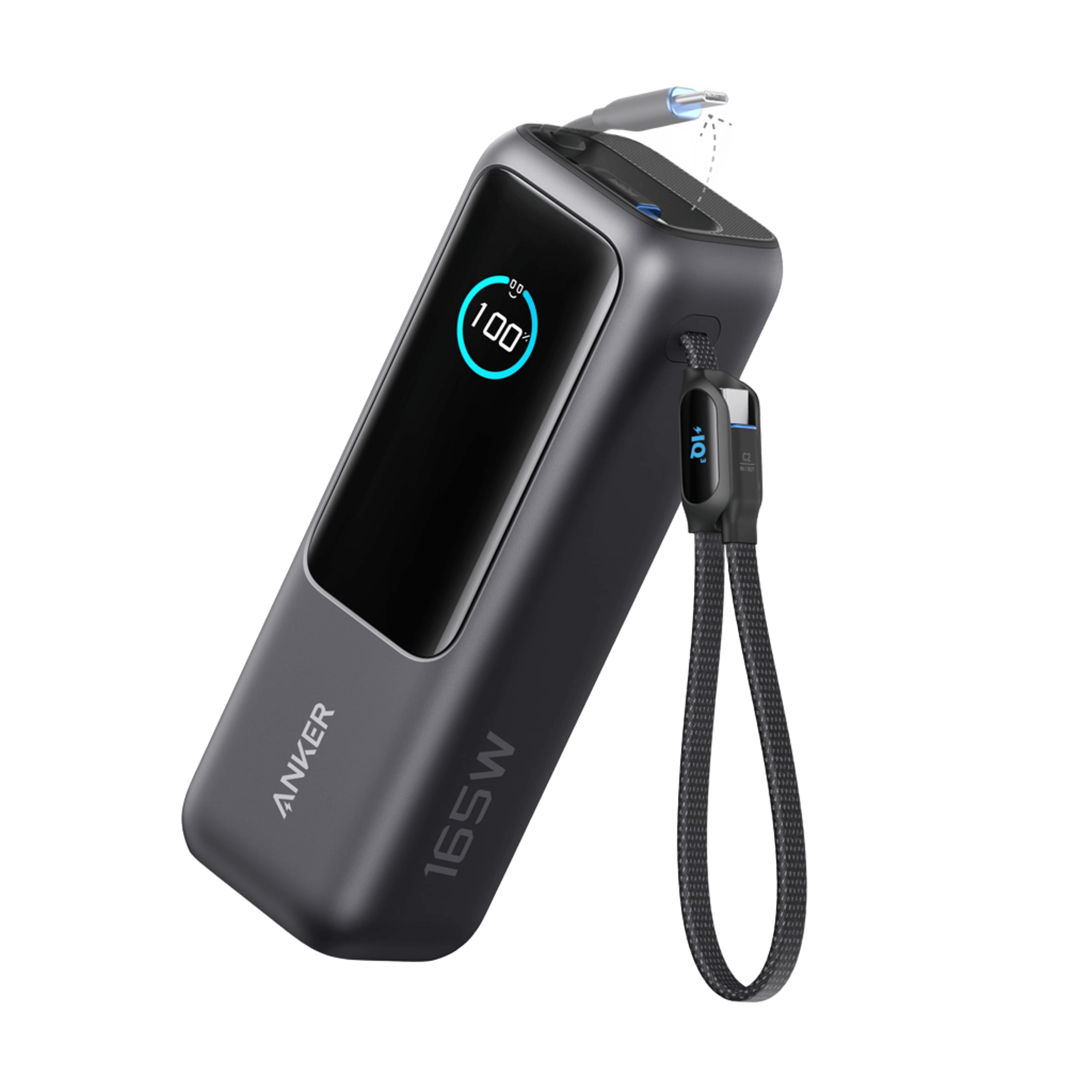 Anker Laptop Power Bank (25K, 165W, Built-In and Retractable Cables) | Customizable