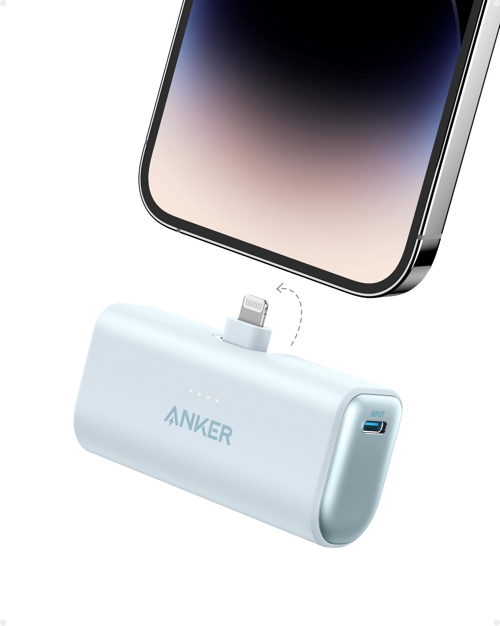Anker Nano Power Bank (12W, Built-In Lightning Connector)-boa