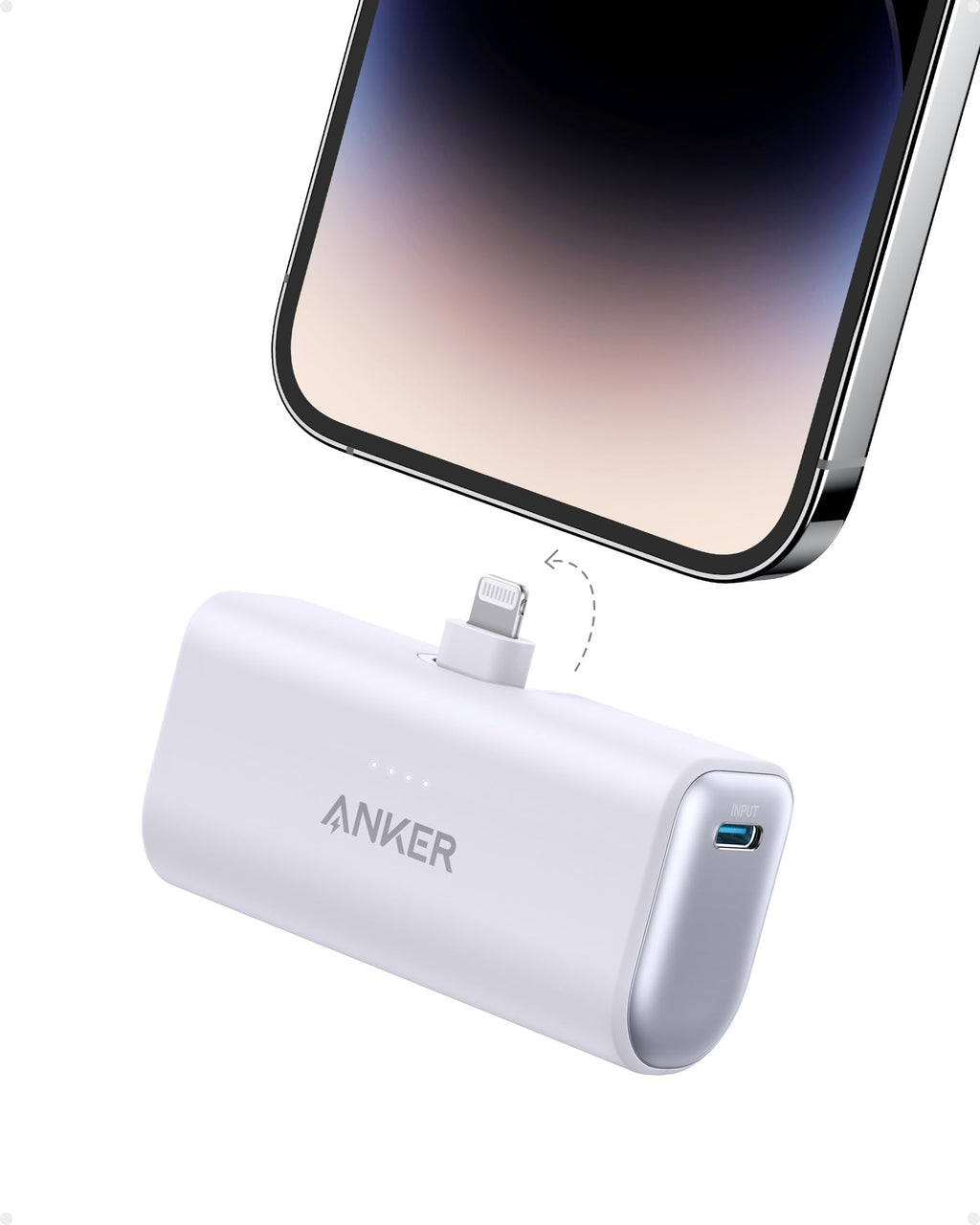 Anker Nano Power Bank (12W, Built-In Lightning Connector)-boa