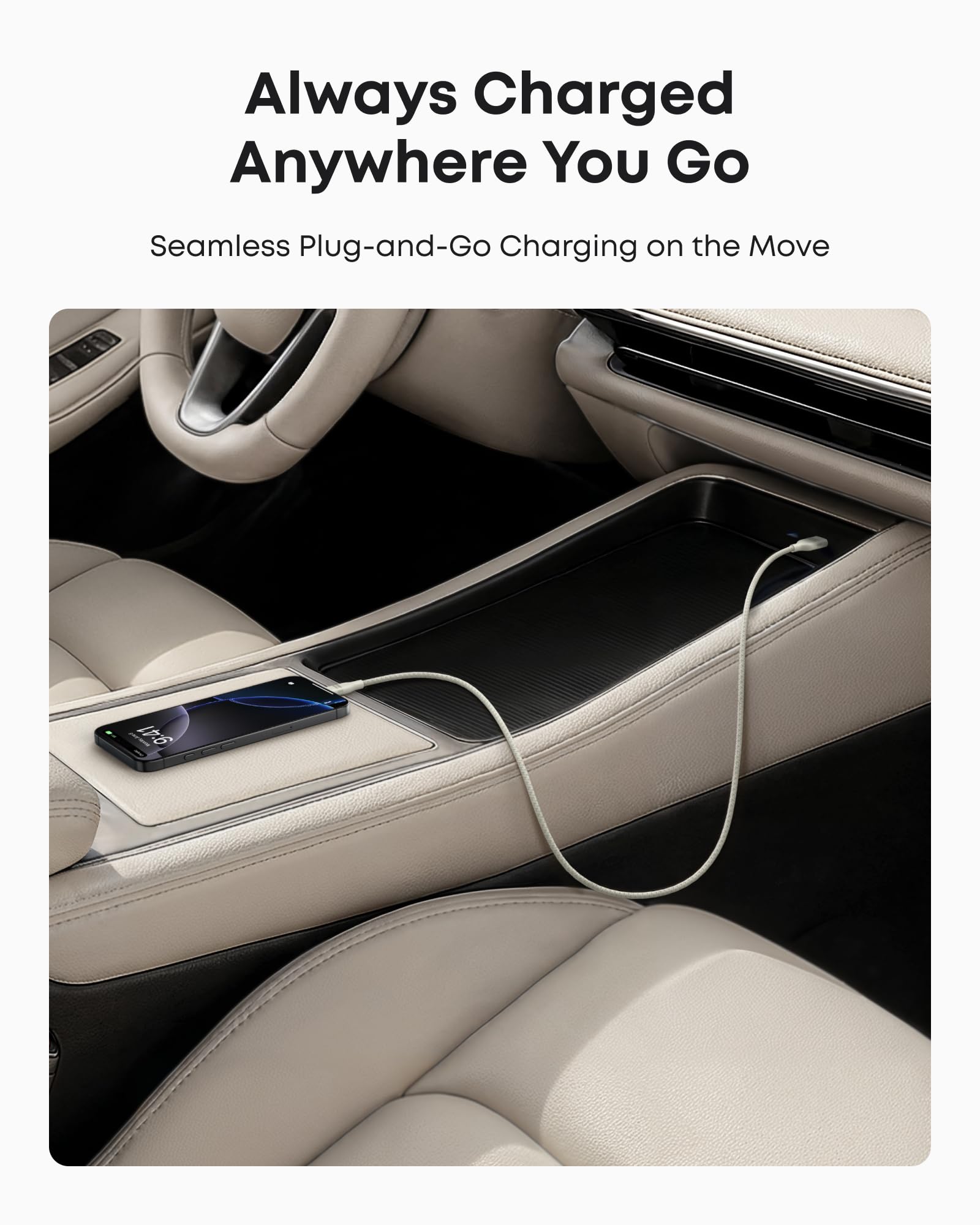 Anker USB-A to USB-C Cable (3 ft, Upcycled-Braided, 2 Pack）