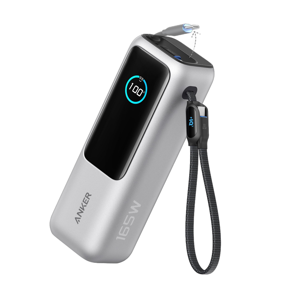Anker Laptop Power Bank (25K, 165W, Built-In and Retractable Cables) | Customizable